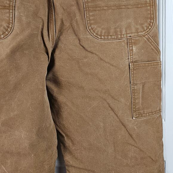 Carhartt Men's brown pants canvas work carpenter 38 x 30 staining - Picture 10 of 13